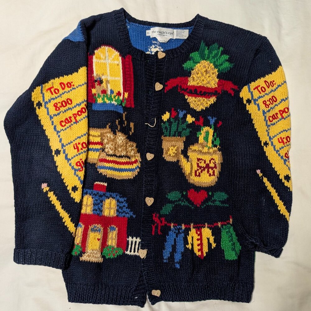 Vintage 1993 Eagles Eye Sweater size small - home maker theme
